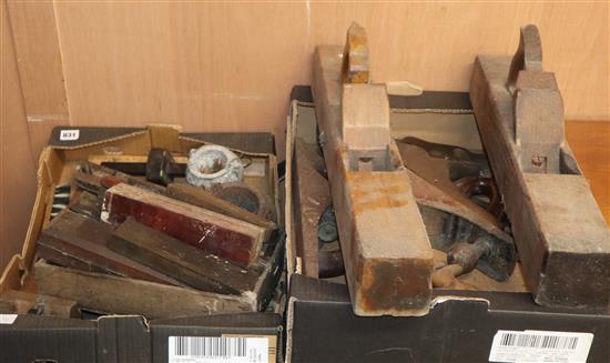 A quantity of Victorian and later wood working tools